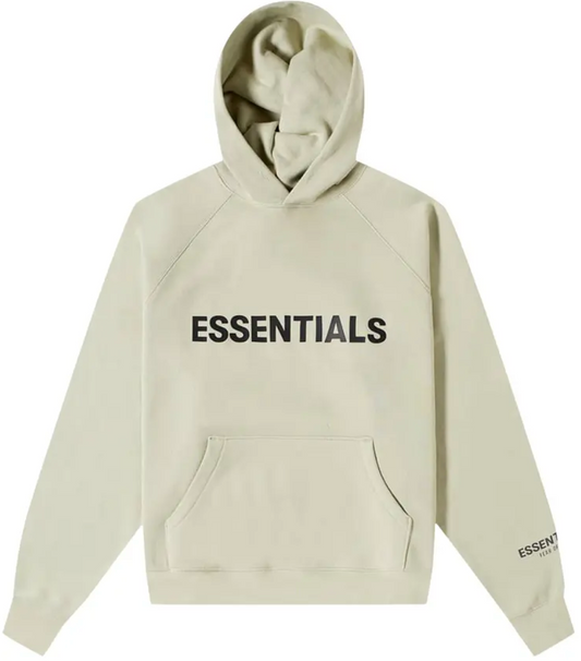 FEAR OF GOD ESSENTIALS 3D Silicon Applique Pullover Hoodie SAGE