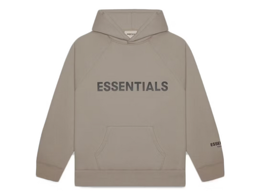 Fear of God Essentials Pullover Hoodie Applique Logo Taupe