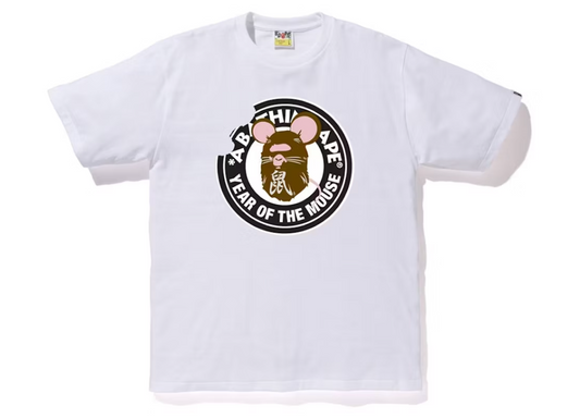 BAPE Year of The Mouse Tee White