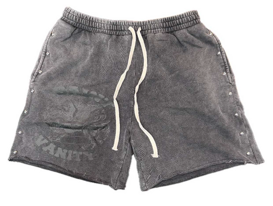 Saint Vanity Terry Shorts Black