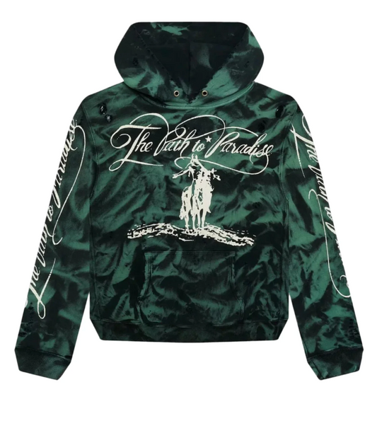 Hellstar Lava No Guts Hoodie Green