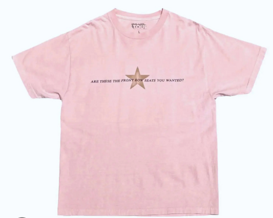 Travis Scott Utopia Tour Front Row Seats Circus Maximus T-Shirt Pink