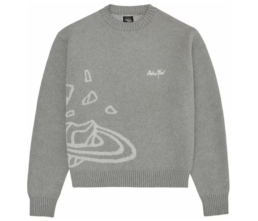 Broken Planet Knit Sweater Heather Grey