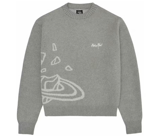 Broken Planet Knit Sweater Heather Grey