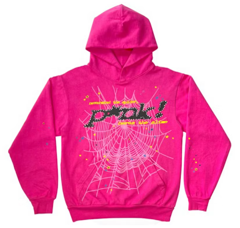 Sp5der P*NK Hoodie Pink