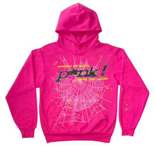 Sp5der P*NK Hoodie Pink