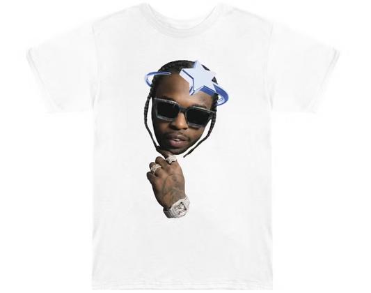 Pop Smoke x Vlone Halo T-shirt White