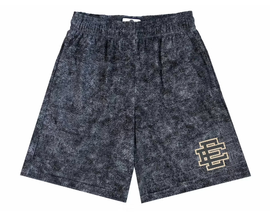 Eric Emanuel EE Baggy Short Black Denim/Dark Grey