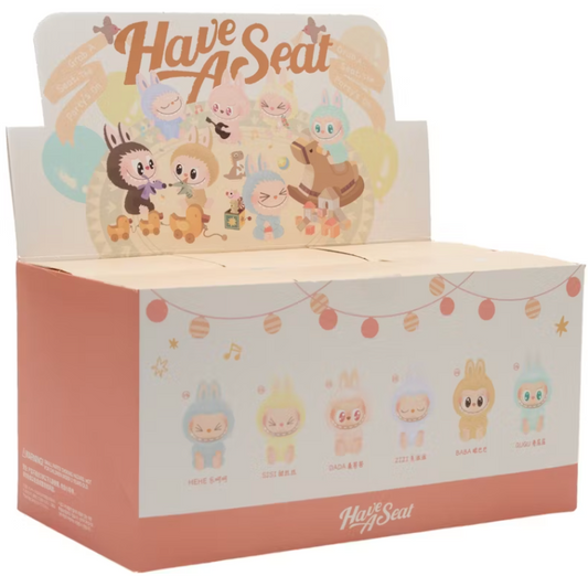 Pop Mart Labubu The Monsters Have a Seat Vinyl Plush Sealed Case (6 Blind Boxes)