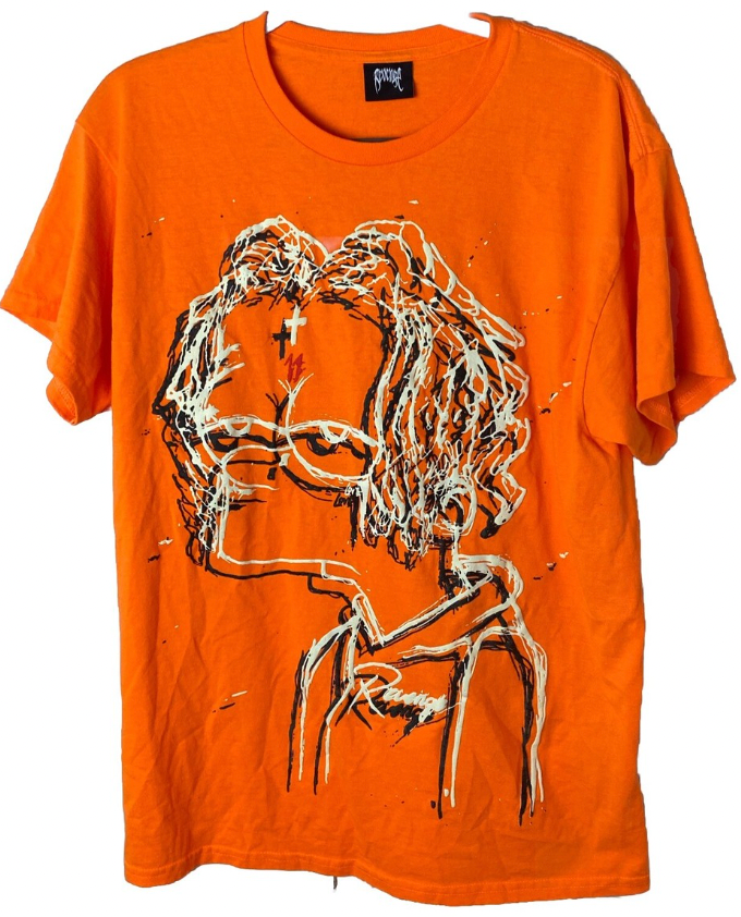 Revenge X Trippie Redd Bart Simpson tee orange