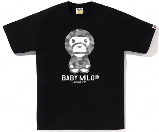 BAPE Honeycomb Camo Baby Milo Tee Black/Grey