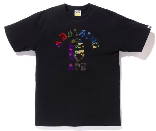 BAPE Mix Camo College Tee Black