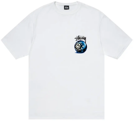Stussy x Born X Raised 8 Ball Tee 'White'