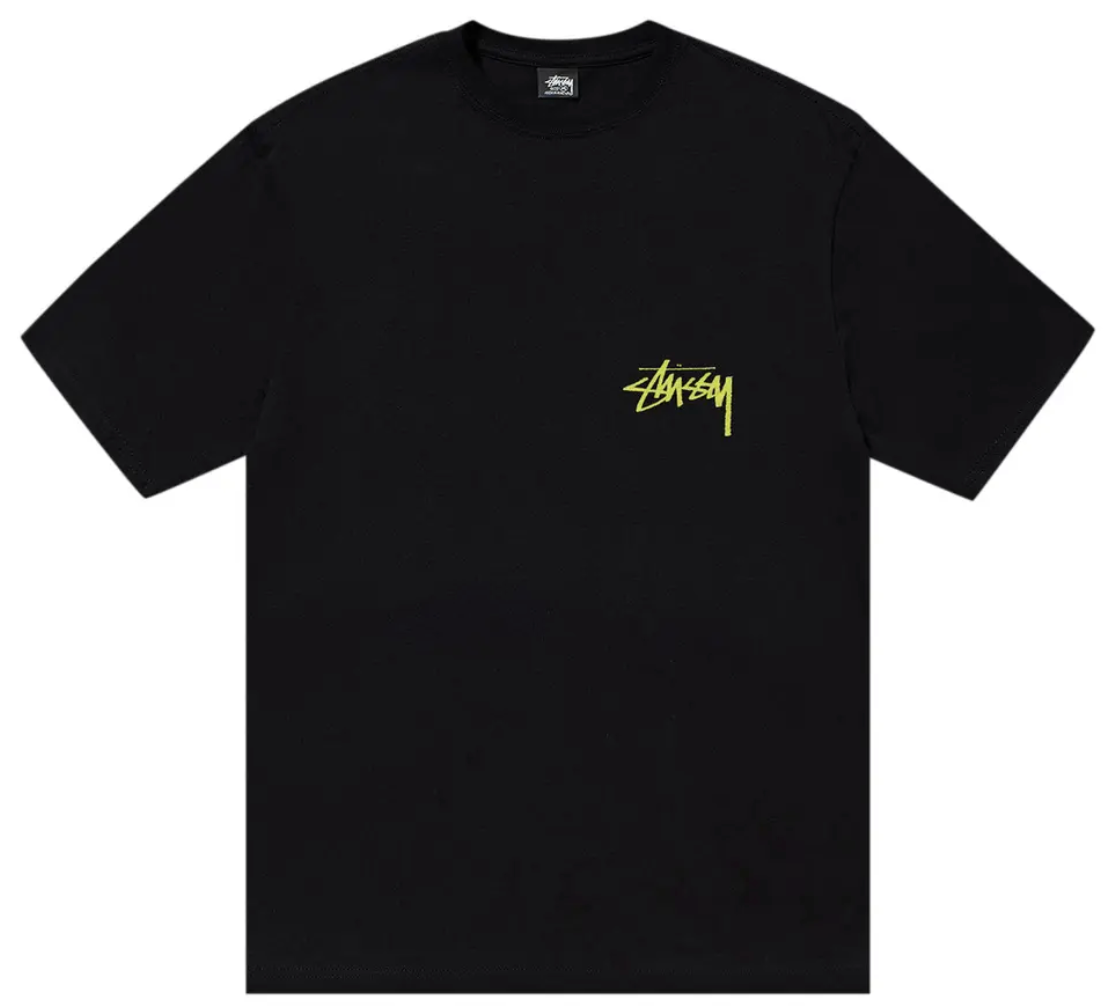 Stussy Beat Crazy Tee 'Black'