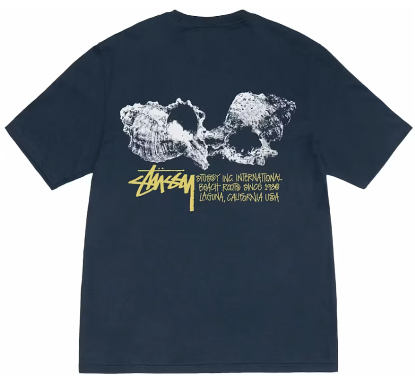 Stussy Shells Tee Navy