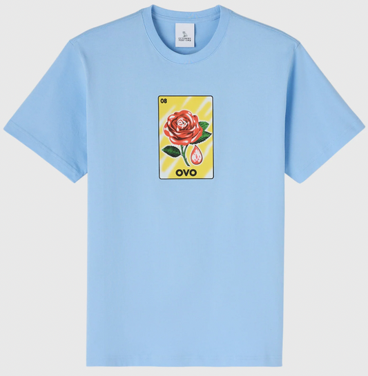 Rose Drop T-Shirt Light Blue OVO