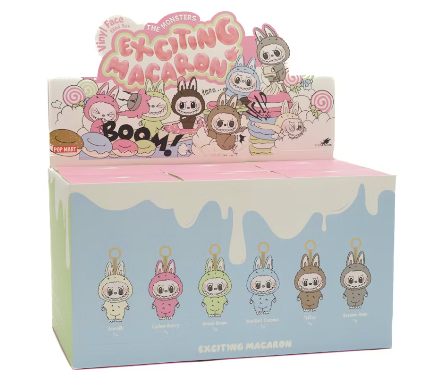 Pop Mart Labubu The Monsters Exciting Macaron Vinyl Face Sealed Case (6 Blind Boxes)