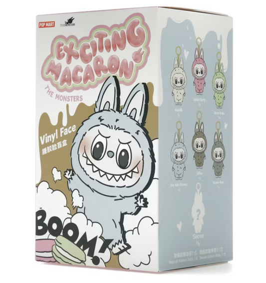 Pop Mart Labubu The Monsters Exciting Macaron Vinyl Plush Pendant Single Blind Box