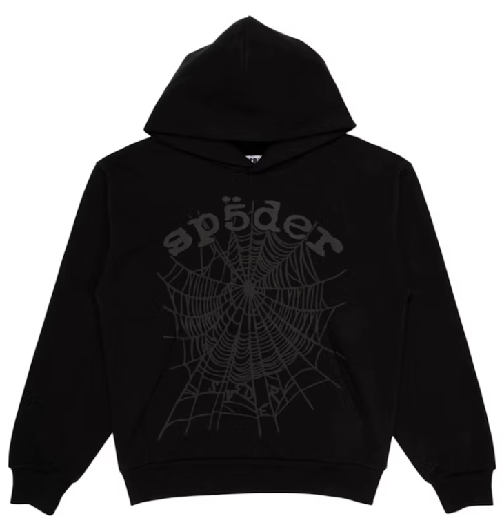 Sp5der Phantom Web Hoodie Black