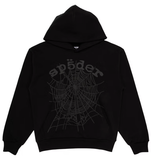 Sp5der Phantom Web Hoodie Black