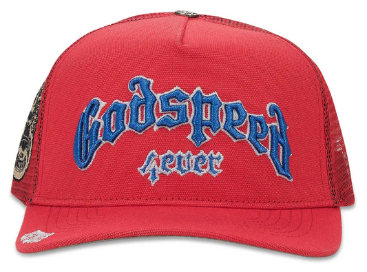 Godspeed Forever Trucker Hat 'Red/Blue'