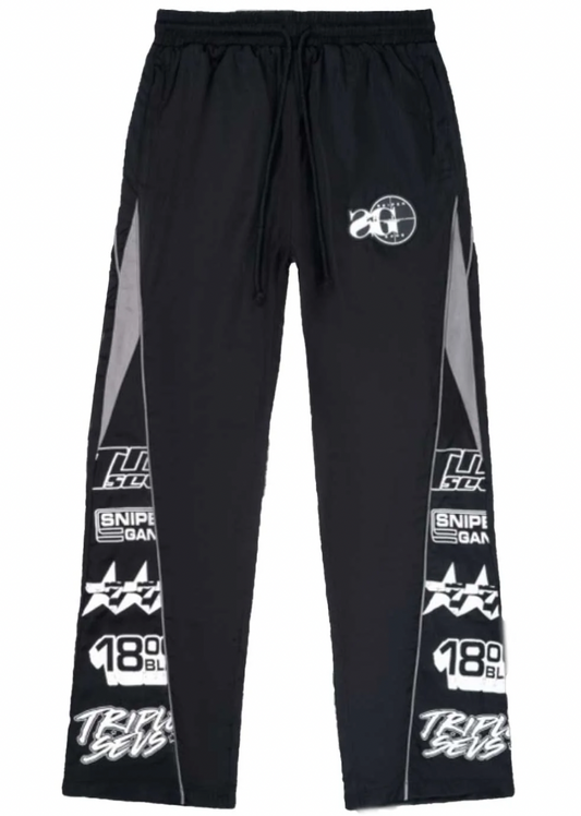 Triple Seven x Sniper Gang Tracksuit Pants Black