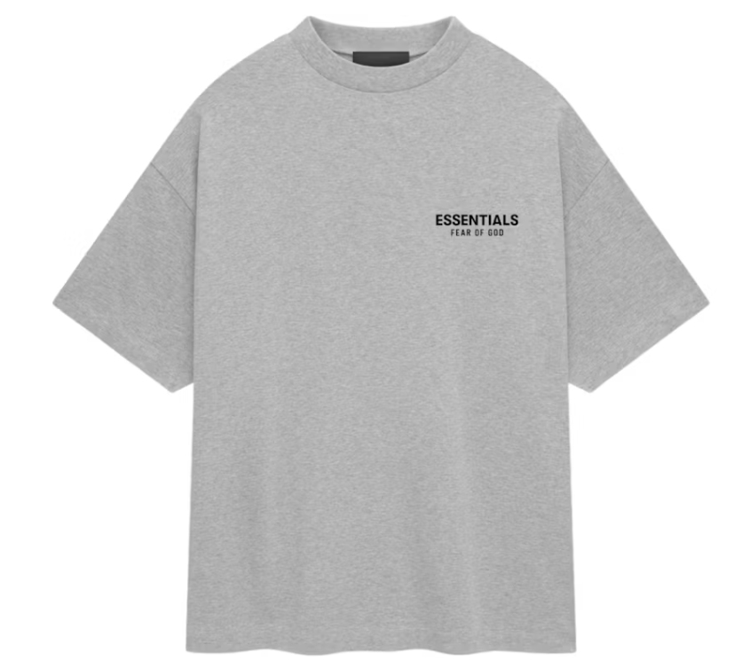 Fear of God Essentials Jersey Crewneck T-Shirt Light Heather Gray