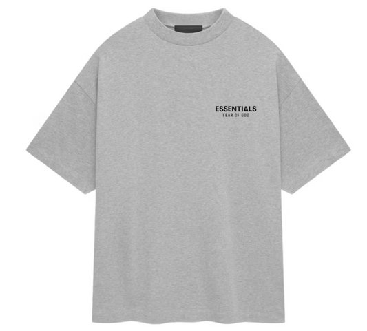 Fear of God Essentials Jersey Crewneck T-Shirt Light Heather Gray