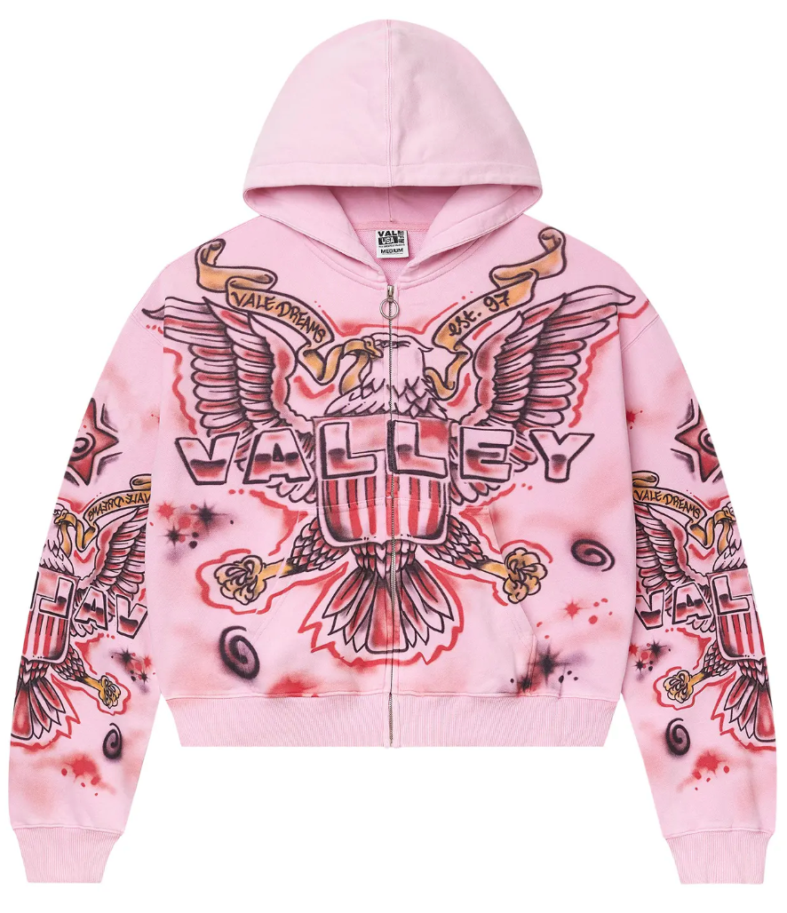 Vale Forever Flag Zip Up 'Pink'