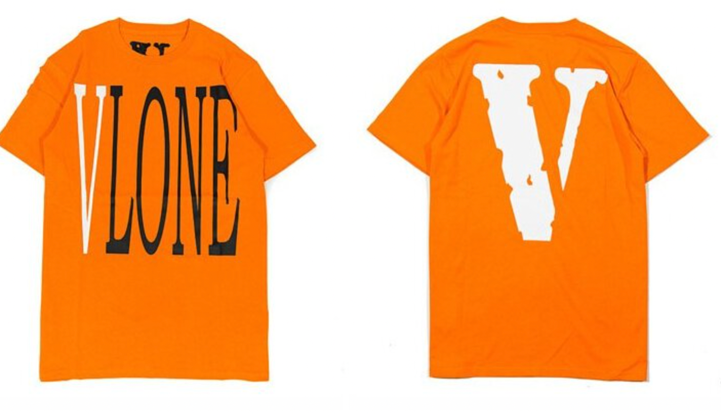 Orange VLONE Big V Tee