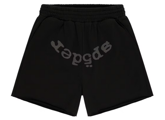 Sp5der OG Web V2 Phantom Sweatshort Black