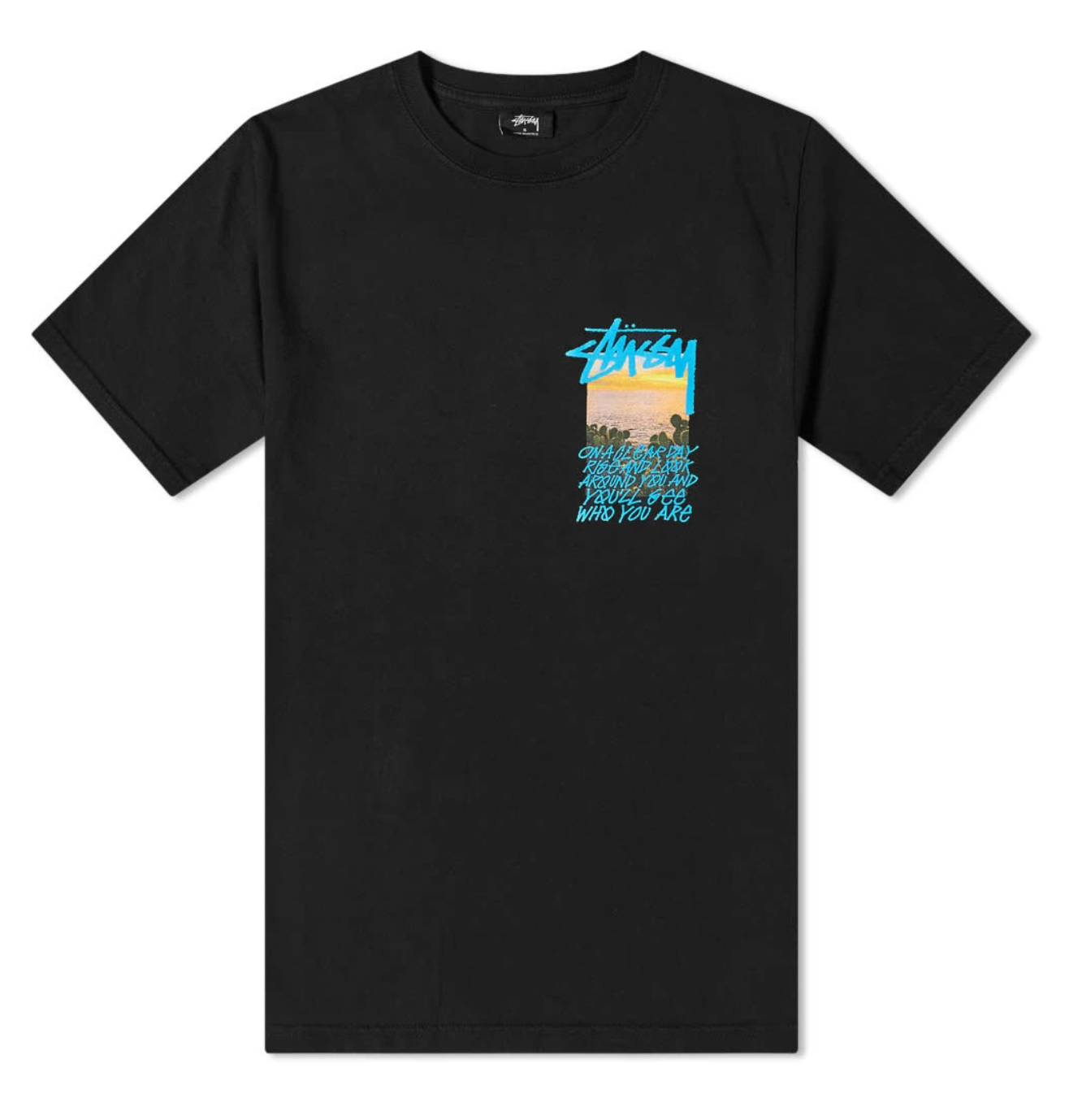 Stussy Clear Day Blue/Black Tee