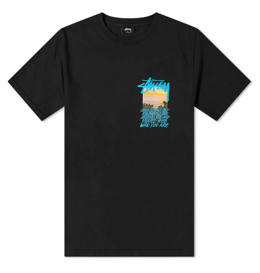 Stussy Clear Day Blue/Black Tee