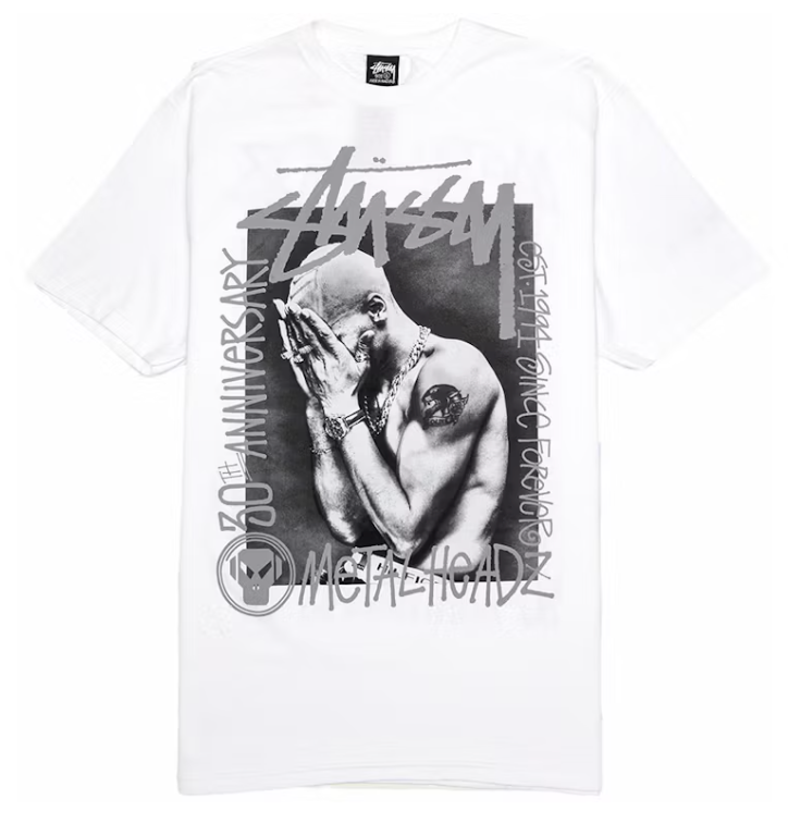 Stussy x Goldie Metalheadz 30 Tee White