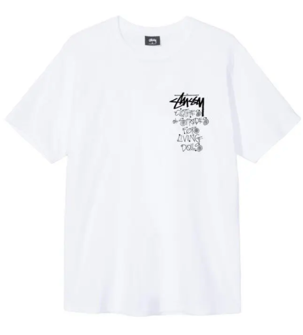 Stussy Living Dolls White Tee