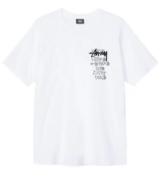 Stussy Living Dolls White Tee