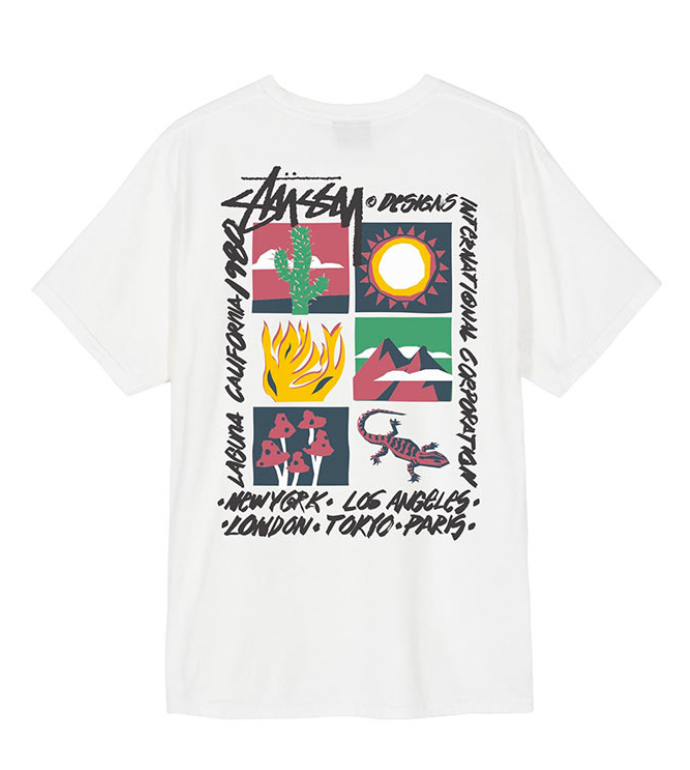 Stussy High Desert White Tee