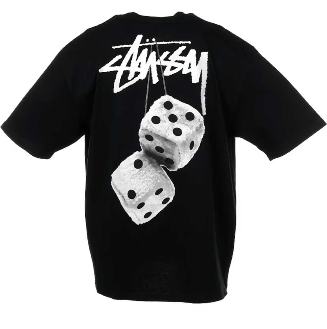 Stussy Fuzzy Dice Black Tee