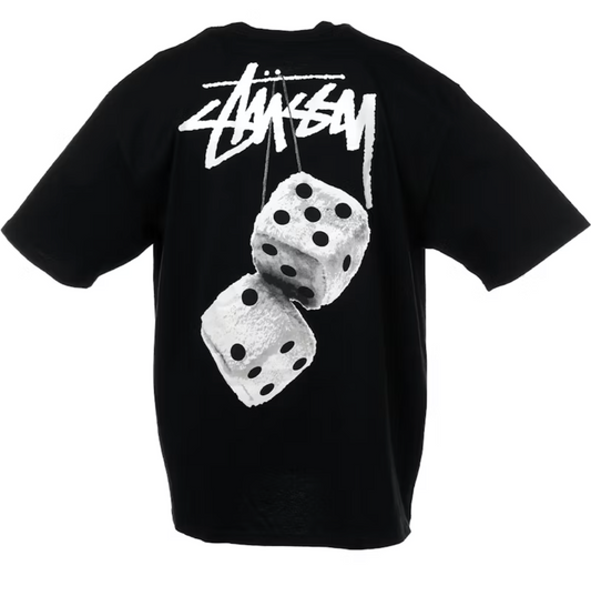 Stussy Fuzzy Dice Black Tee