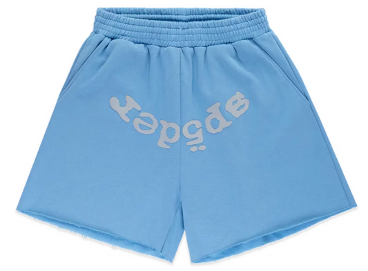Sp5der OG Web V2 Sweatshort Dusty Blue