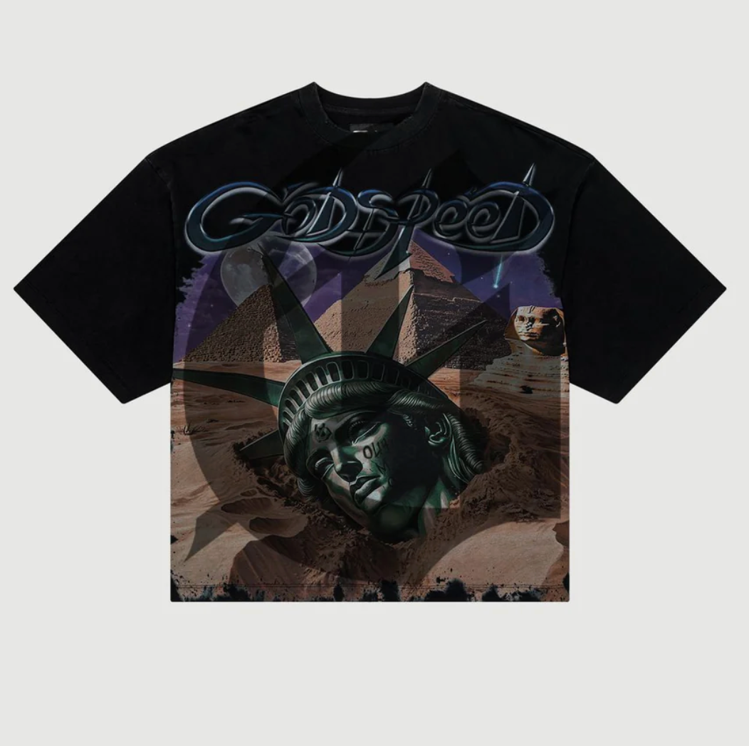Godspeed Mother Cairo T-Shirt Black Wash