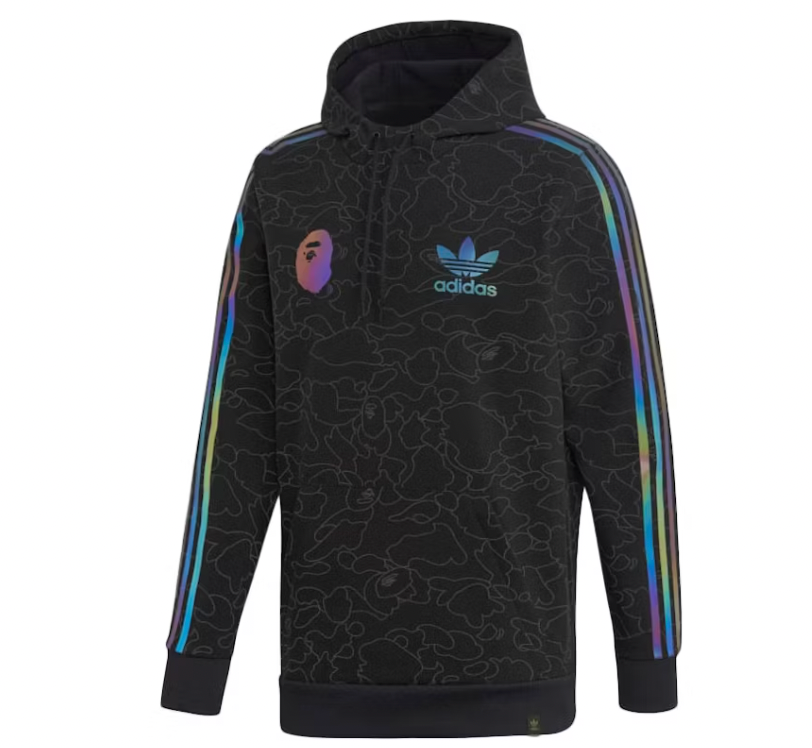 BAPE x Adidas Tech Hoodie Black