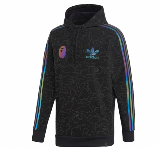 BAPE x Adidas Tech Hoodie Black