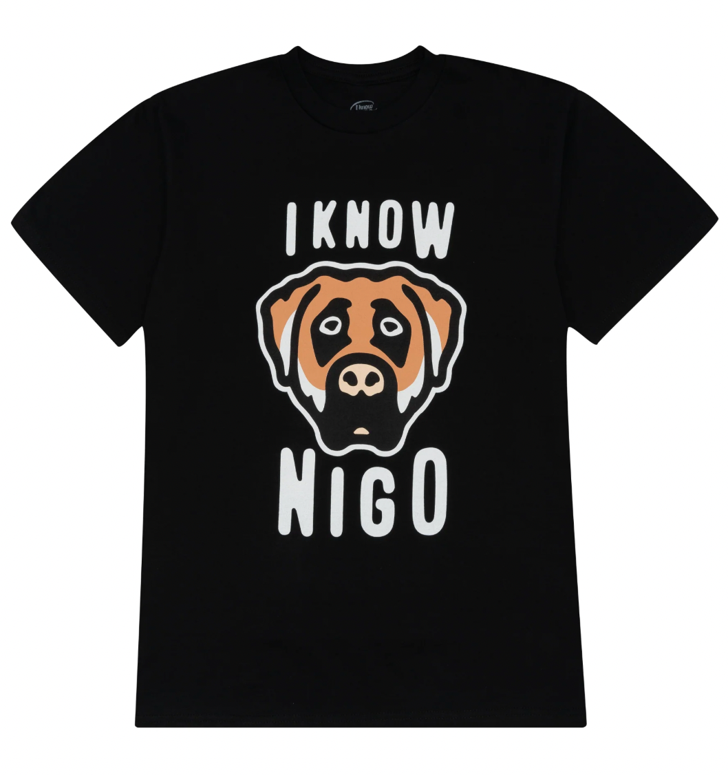 Human Made x Victor Victor I Know Nigo T-Shirt Black