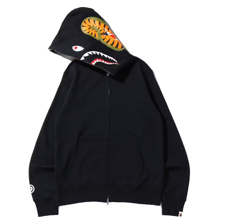 BAPE Shark Full Zip Hoodie (SS22) Black