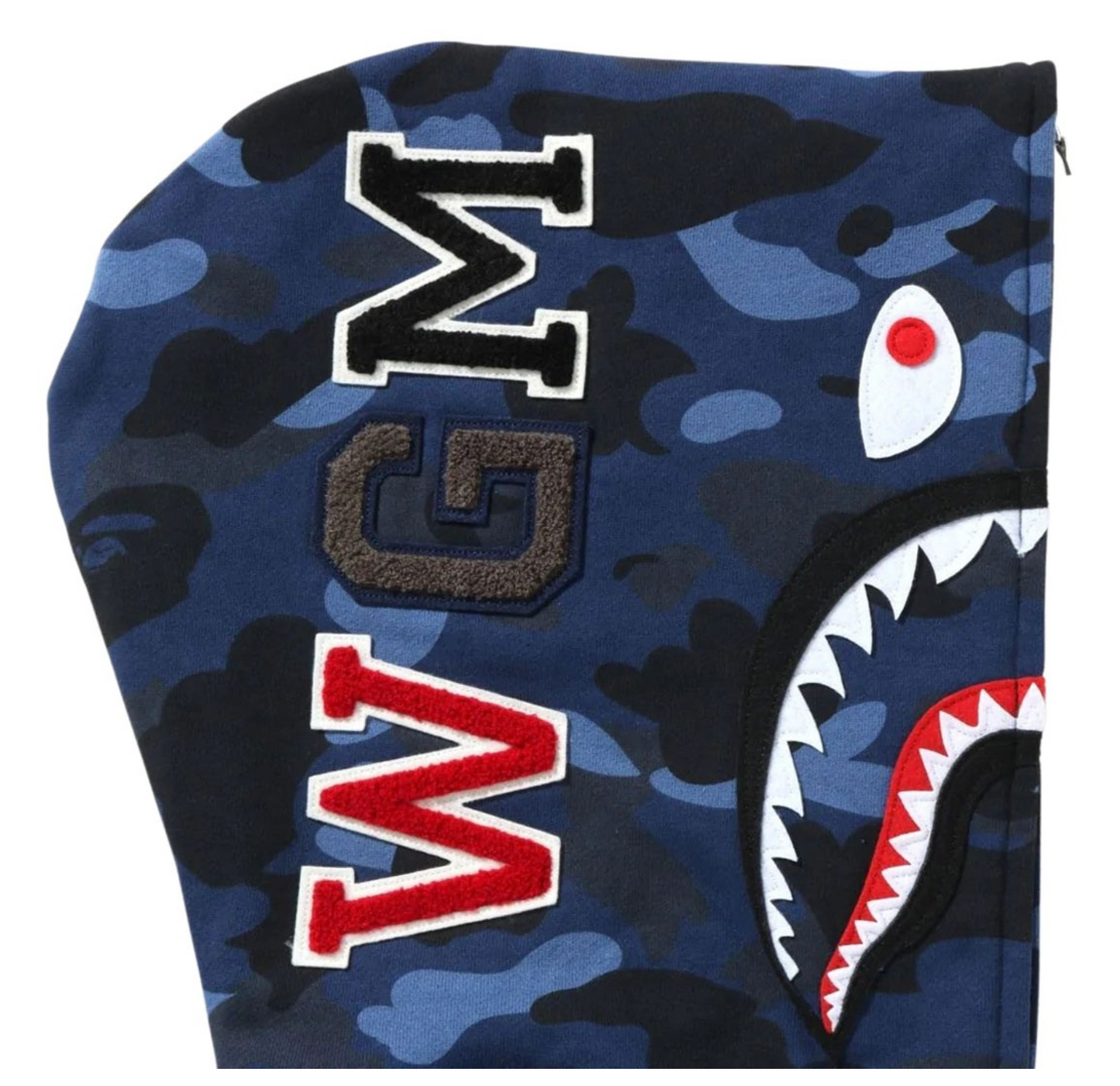 BAPE Color Camo Shark Full Zip Hoodie Blue