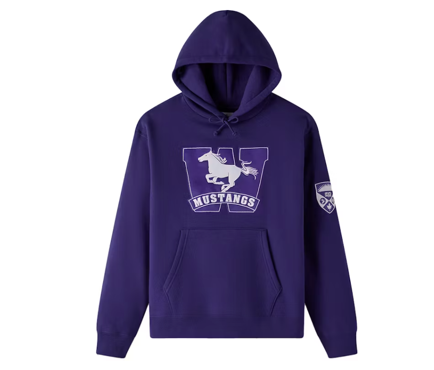 OVO x Western University Mustangs Campus Fleece Hoodie Western Purple