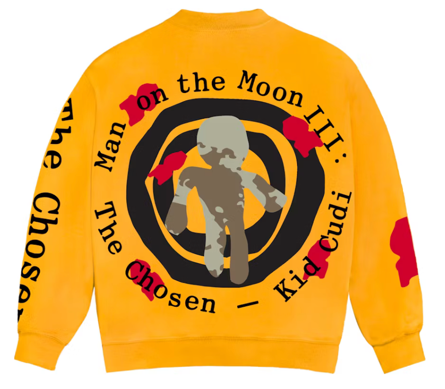 Kid Cudi CPFM For MOTM III Beautiful Trip Crewneck Yellow