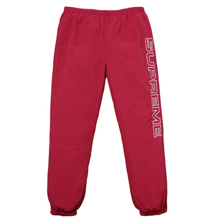 Supreme Split Track Pant Red