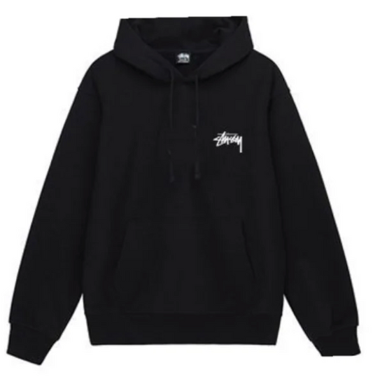Stussy Fuzzy Dice Hoodie Black